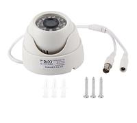 Segrehy Caméra de Surveillance Extérieure 1080P HD, Caméra à Dôme avec Infrarouge, Caméra Analogique 4-en-1, Objectif 3.6mm, Compatible avec AHD, TVI, CVI, Systèmes CVBS (NTSC)