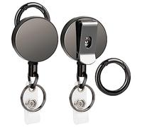 Segus Lot de 2 porte-clés extensibles pour ceinture, sac, sac à dos, avec Dyneema de 70 cm et peut supporter une charge de 200 à 220 g