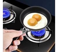 Segutage Mini poêle à frire anti-adhésive 12 cm noire portable idéale pour les œufs et les mini crêpes