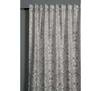Sehlbach Rideau prêt à Poser avec Bande pour Rideau, Ornements Jacquard, Taupe, 140 x 245 cm Rideaux, Tissu Opaque, Plissé Parfait, Passants cachés, Matière de qualité supérieure, Design élégant