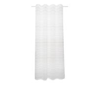 Sehlbach Rideau prêt à Poser avec Bande pour Rideaux, Bande tissée avec Fil à Effet Multicolore, Blanc, 135 x 245 cm, Rideaux, Aspect élégant, Opaque, Fixation Polyvalente, Certifié Oeko-Tex