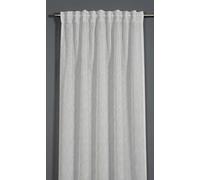 Sehlbach Rideau prêt à Poser avec Bande pour Rideaux, Broderie, Blanc, 135 x 245 cm, Rideaux, Broderie élégante, Tissu translucide, Oeko-Tex Certifié, Bande de raccourcissement Incluse