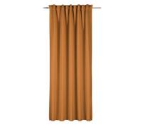 Sehlbach Rideau prêt à Poser avec Bande pour Rideaux, Structure Unie, Jaune, 135 x 245 cm, Rideaux, Tissu Opaque, Élégance Naturelle, Bande intégrée, Fixation Facile, Certifié Oeko-Tex