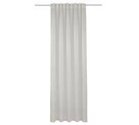 Sehlbach Rideau prêt à Poser avec Bande pour Rideaux, Voile uni, Naturel, 135 x 245 cm, Rideaux, Tissu translucide, Bande de réduction Incluse, Passants cachés, Certifié Oeko-Tex