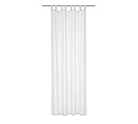 Sehlbach Rideau prêt à Poser avec Passants, Lin d'herbe, Gris, 135 x 245 cm, Rideaux, Texture élégante, Opaque, Facile à Poser, Certifié Oeko-Tex, Personnalisation