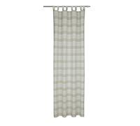 Sehlbach Rideau prêt à Poser avec Passants, Rayures en Bloc, Blanc, 135 x 245 cm, Rideaux, Tissu Opaque, Oeko-Tex Certifié, Décoration Facile, Personnalisable
