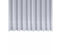 Sehlbach Store prêt à Poser avec Bande de fronçage, Ornements Jacquard, Blanc, 300 x 245 cm Rideaux, Aspect élégant, Facile à Poser, Design Intemporel, Beaucoup de lumière du Jour