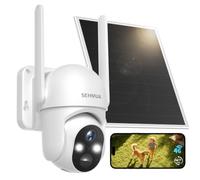 SEHMUA Camera 4G Solaire Exterieur sans Fil sans WiFi avec Carte sim - AOV | 24/7 Camera de Surveillance Solaire avec 7W Panneau Solaire, 20m Détection Humaine IA, 2K HD, Audio, Vision Nocturne Couleur