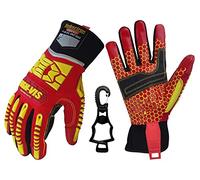 Seibertron High-VIS HRC5 Rigger Excellent Grip Cut5 Handyman/Boxer Work Gloves Abrasion Resistant Oil & Gas Drilling Safety Impact Protection Gloves CE EN388 3541 L avec Un Clip de Gants Noir