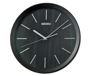 Seiko Clocks Modern Oak Black Horloge Murale QXA853K - Unisex - 30 cm - Quartz