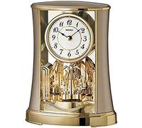 Seiko Horloge de cheminée avec Pendule rotative, Finition Or