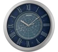 Seiko QHA013S Horloge murale Signe du zodiaque bleu foncé