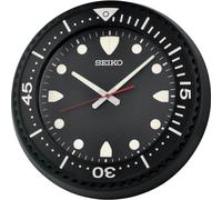 Seiko QXA849K Horloge murale à quartz avec marche silencieuse noire