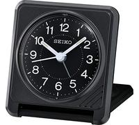 Seiko Réveil de Voyage en Plastique, Noir, en Storlek, réveil de Voyage