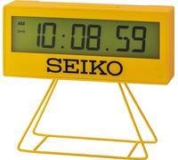 Seiko Réveil numérique Unisexe en Plastique, Jaune, Standard, Horloge Murale