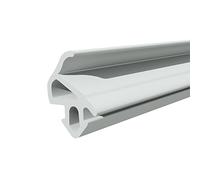 Seiletech.de Joint de fenêtre,S-1559,aluplast PVC fenêtre caoutchouc,gris,Joint profilé,Joint d'étanchéité en caoutchouc pour fenêtre en plastique 25 m 1 m 18 m
