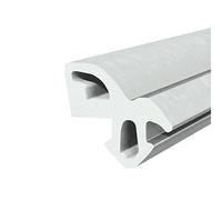 Seiletech.de Joint de fenêtre,S-1560,aluplast PVC fenêtre caoutchouc,gris,Joint profilé,Joint d'étanchéité en caoutchouc pour fenêtre en plastique 25 m 1 m 18 m