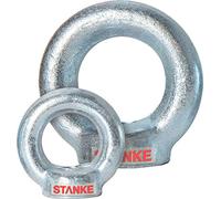 Seilwerk STANKE 5x Écrou à œil femelle galvanisé M12 anneau de levage 12 mm