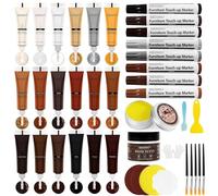 SEISSO 18 Couleurs Bouche-pores Pour Bois, Kit Reparation Parquet | 8 Couleurs Feutre Retouche Bois, 100g Mastic Bois Blanc, Huile De Cire, Réparation de Rayures Frottement Décoloration