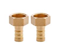 SEIWEI G 1/2" raccord fileté femelle x 12 mm tuyau de raccord de tuyau en laiton cannelé, adaptateur coupleur de jonction de queue de tuyau en laiton cannelé, accessoires de raccord de tuyau de jardin