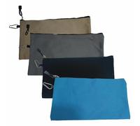 SEIWEI Lot de 4 sacs en tissu avec fermeture éclair - Pour articles de papeterie et cosmétiques
