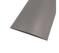 Seiwei - Ruban adhésif en PVC gris foncé pour bords de porte en bois, bande de transition flexible pour sol stratifié, couvre-joint pour seuil de porte et revêtement de sol en vinyle