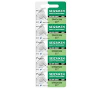 Seizaiken Seiko 377 SR626SW Lot de 5 piles oxyde d'argent pour montre 1,55 V 0 % Hg