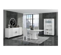 MARIKA - Séjour Complet avec Table Allongeable 160-200cm + Leds