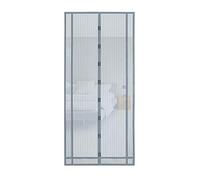 Sekey Moustiquaire porte balcon 130×220cm, Moustiquaire porte découpable（110/120×220cm 110/120/130x210cm), Moustiquaire porte magnétique Rideau, Gris