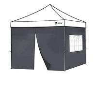 Sekey 2 pièces Parois Latérales Pour Tonnelle 3x3 Étanche & Résistante À L’Hiver, Parois Latérales Pour Tonnelle Chapiteau De Fête Jardin 3x3m, 1 Fenêtre 1 Porte