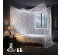 Sekey, 220x100x200 cm Moustiquaire pour Lits Simples | Écran de Protection Anti-Insectes | Kit de Suspension Complet, Filet rectangulaire Qui Vous protège et Repousse Les Insectes