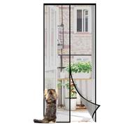 Sekey 90x210cm Ligne de Pêche Porte Moustiquaire Magnétique, Rideau magnétique anti-insectes, Ouverture et Fermeture Silencieuses, Facile à Apposer et à Assembler, Non Besoin de Perçage