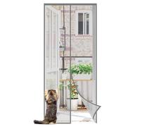 Sekey 90x210cm Ligne de Pêche Porte Moustiquaire Magnétique, Rideau magnétique anti-insectes, Ouverture et Fermeture Silencieuses, Facile à Apposer et à Assembler, Non Besoin de Perçage