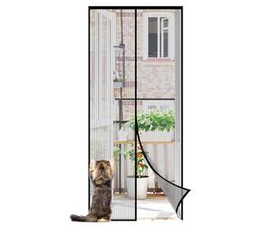 Sekey 90x210cm Ligne de Pêche Porte Moustiquaire Magnétique, Rideau magnétique anti-insectes, Ouverture et Fermeture Silencieuses, Facile à Apposer et à Assembler, Non Besoin de Perçage