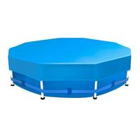 Sekey Bache Piscine Ronde 305cm Spéciale Piscines à Cadre Métallique Rond, Bleu