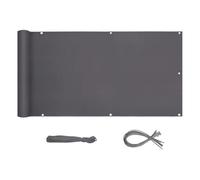 Sekey Brise-Vue pour Balcon Couverture de confidentialité Écran Polyster avec Attaches de câble et Cordons, 100 x 600 cm Anthracite