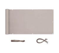Sekey Brise-Vue pour Balcon Couverture de confidentialité Écran Polyster avec Attaches de câble et Cordons, 90 x 600 cm Taupe