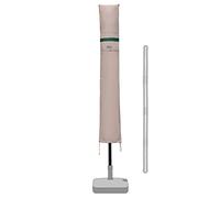 Sekey Housse de Protection pour Ø 300 cm Parasol,Couverture de Parasol avec Grilles D’aération,100% Polyester, Kaki.