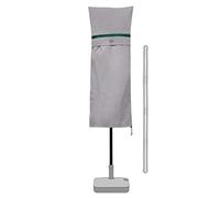 Sekey Housse de Protection pour 270cm x 460cm Parasol de Jardin Double avec Deux Hauts,100% Polyester,imperméable,Gris clair