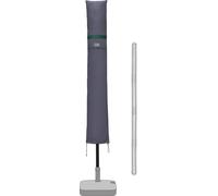 Sekey Housse de protection pour parasol pour Ø 270 cm / Ø 300 cm / 220 x 220 cm Parasol de jardin avec tige et fermeture éclair, gris foncé