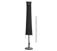 Sekey Housse de Protection Ultra-Résistante pour Parasol Déporté -190cm x 30/50cm - Tissu Oxford 600D Imperméable Anti-UV avec Tige de Montage et Aérations