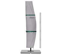 Housse de protection Sekey pour parasol Housse de protection pour parasol de 300 cm avec tige et fermeture éclair, gris clair