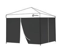 Sekey Lot de 2 parois latérales pour tonnelle, 3 x 3 m, imperméables, résistantes à l'hiver, parois latérales, pour tonnelle, Tente de fête, Tente de Jardin, 2 Portes, Noires