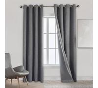 Sekey Lot de 2 Rideaux occultants avec œillets - 140 x 225 cm (l x H)