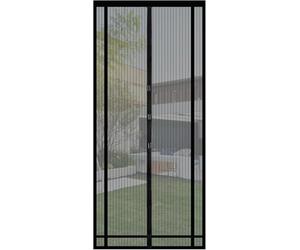 Sekey Moustiquaire découpable pour porte de balcon, magnétique et autocollante, sans perçage, pour portes de balcon, de terrasse et de chambre, 140 x 220 cm, noir