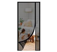 Sekey Moustiquaire Porte Résistant à Griffes de Chat, Moustiquaire Magnétique Ouverture Latérale Rideaux en Fibre de Verre, Anti Insectes, Installation Facile, 160x230cm
