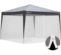 Sekey Moustiquaire pour Gazebo, Protection Moustiques Insectes pour 3x3 Pavillon, avec Fermeture à Glissière Attaches Klettband, Blanc