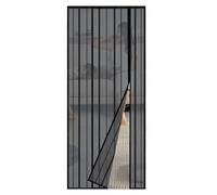 Sekey Moustiquaire pour porte contre le gratte-ciel, rideau magnétique, moustiquaire pour ouverture latérale, moustiquaire pour porte de balcon, facile à installer, sans perçage, 80 x 210 cm, couleur