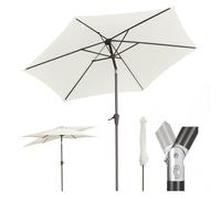 Sekey Parasol 200 cm avec manivelle et inclinaison, Parasol Balcon avec Protection UV 50+, pour Balcon Terrasse Jardin