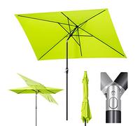 Sekey Parasol Aluminium Rectangulaire 210x140 cm pour Balcon, Jardin & Terrasse - Protection UV 50+ e, Ventilation et Matériau Recy ertifié GRS)